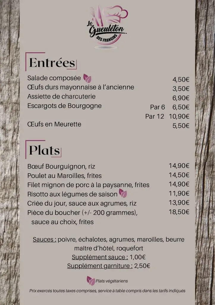 Menü_Le p'tit festins des Frangins_Arques_Bild_2