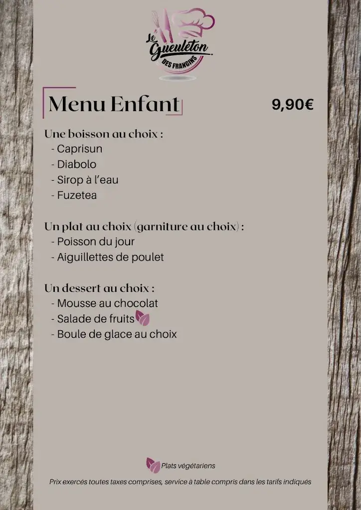 Menü_Le p'tit festins des Frangins_Arques_Bild_3