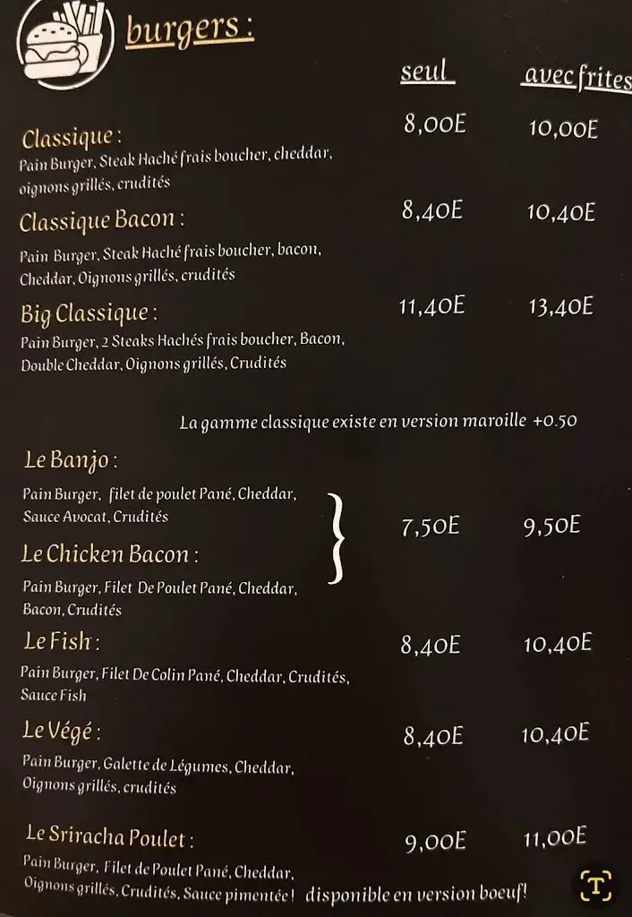 Menu_L'Acoustic Friterie_Aubigny-au-Bac_image_2