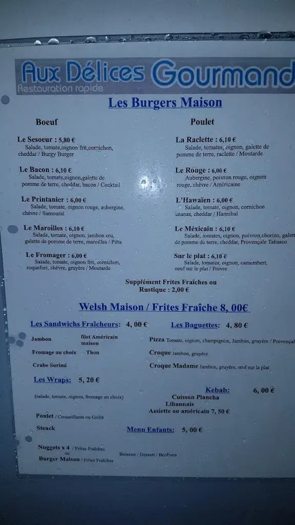 Menu_Aux Délices Gourmands_Cappelle-la-Grande_image_2