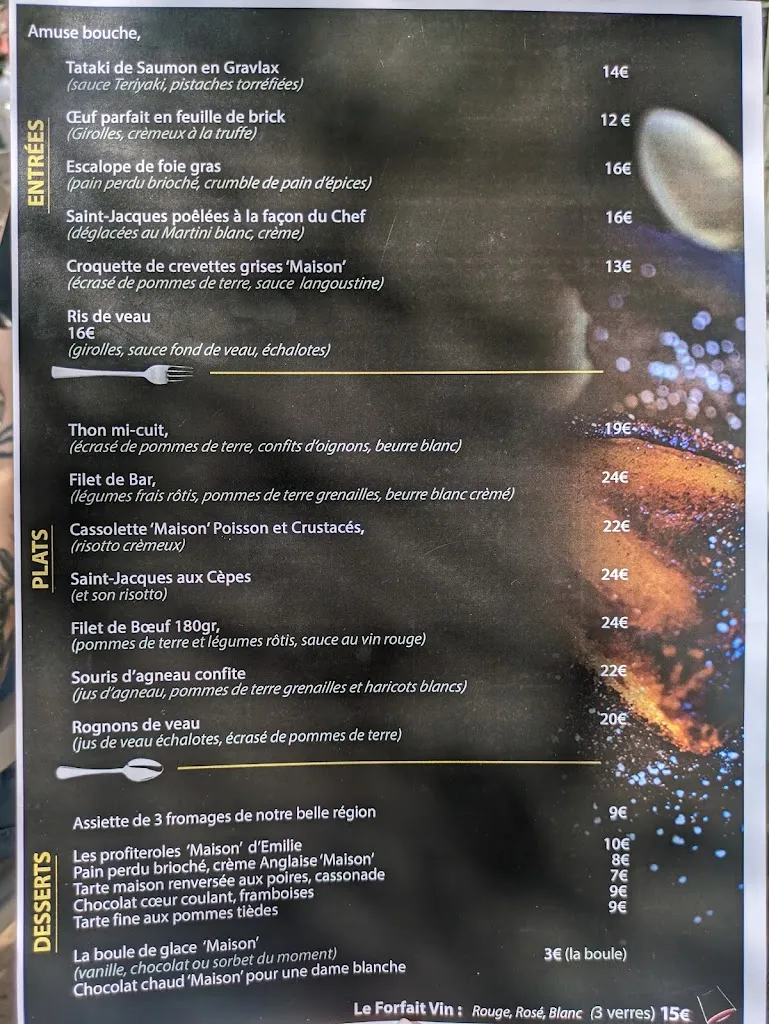 Menu_Restaurant Bienvenue Chez Nous_Bergues_image_2