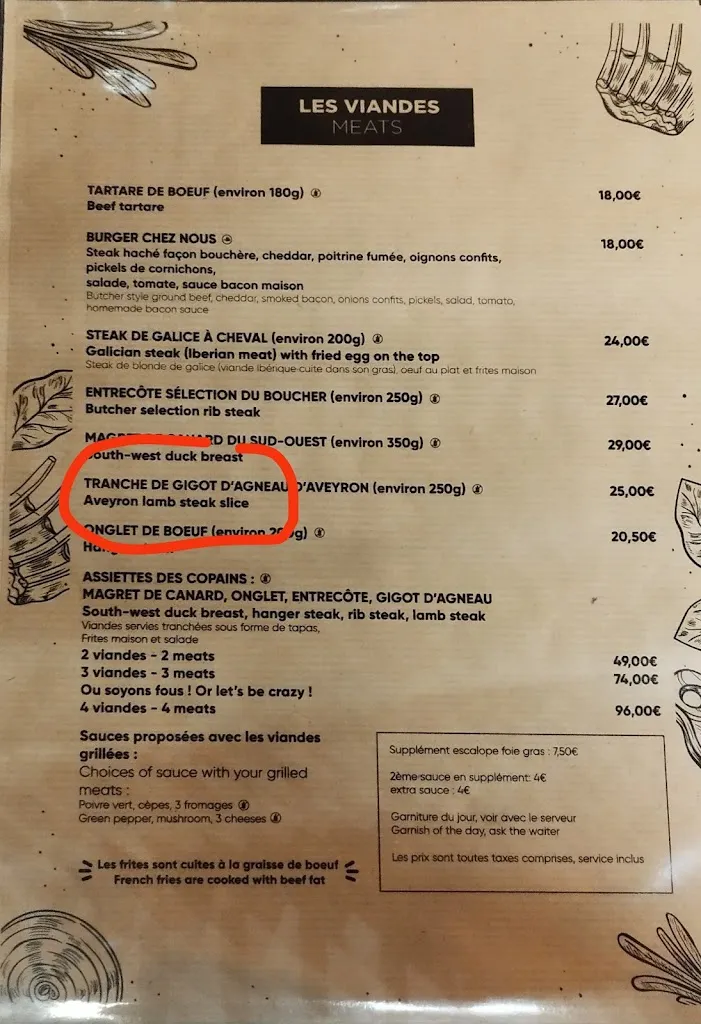 Menu_Restaurant Bienvenue Chez Nous_Bergues_image_3