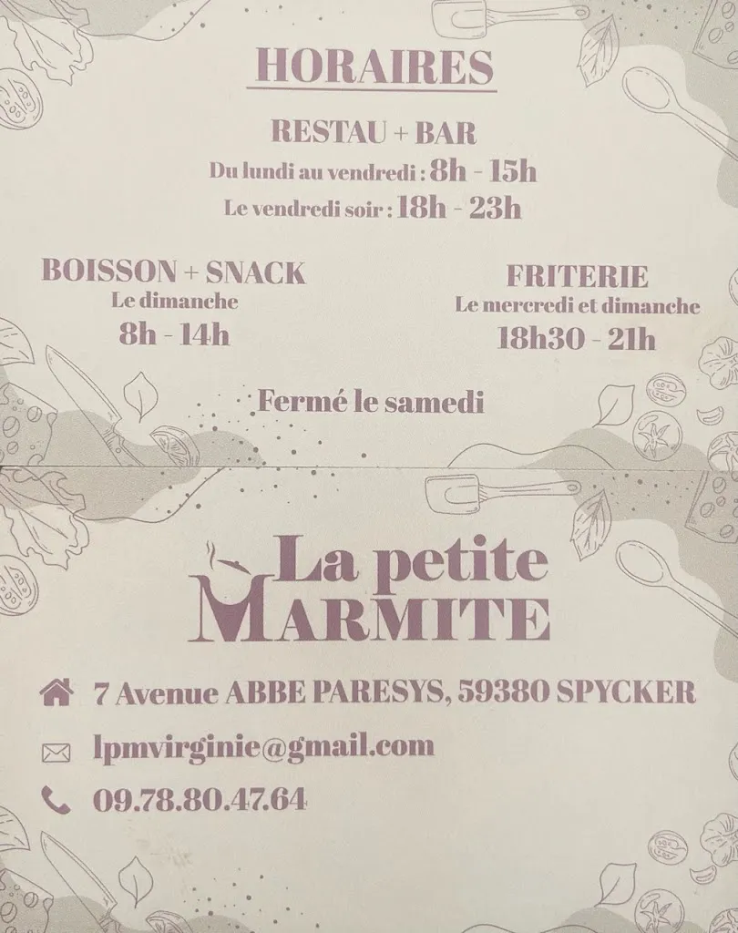 Menu_LA PETITE MARMITE_Spycker_image_1