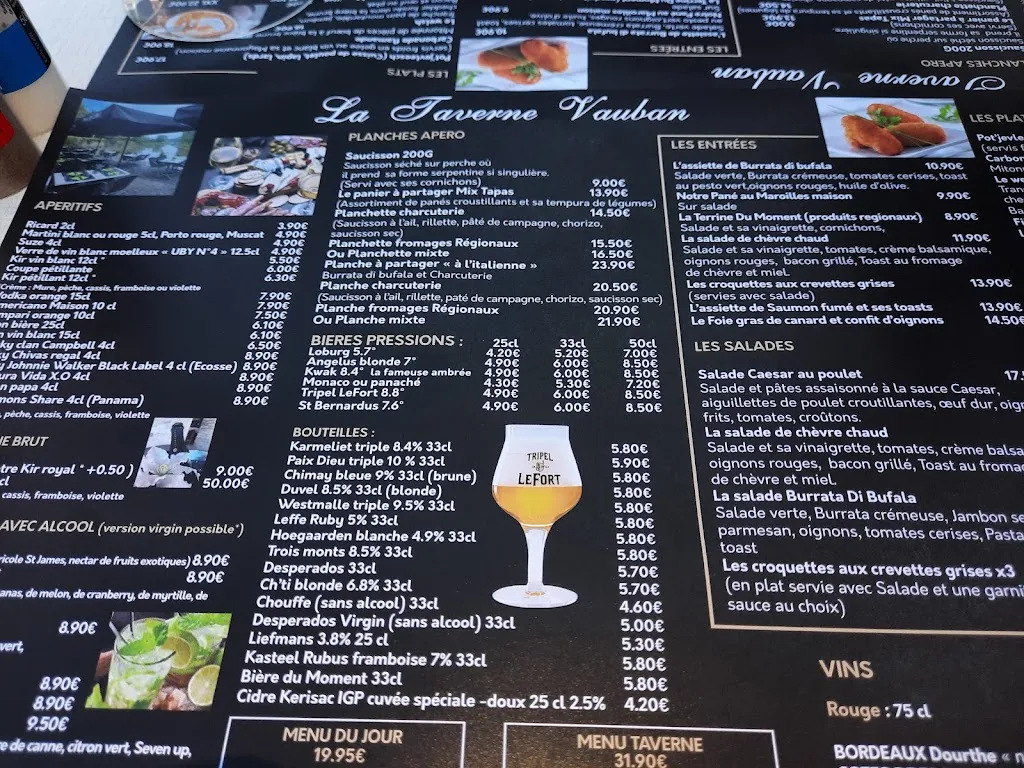 Menu_La Taverne Vauban Restaurant_Bergues_image_3