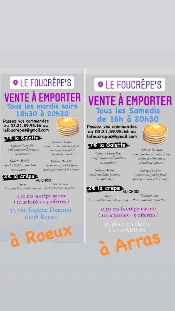 Menu_Le Foucrêpe's_Arras_image_2