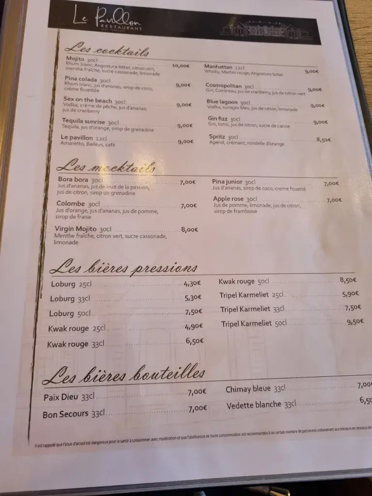 Menu_Le Pavillon_Roost-Warendin_image_4