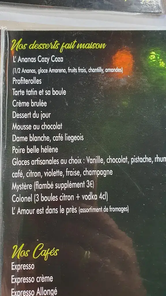 Menu_Bar / Brasserie / Restaurant Le Cosy Coza_Ardres_image_4