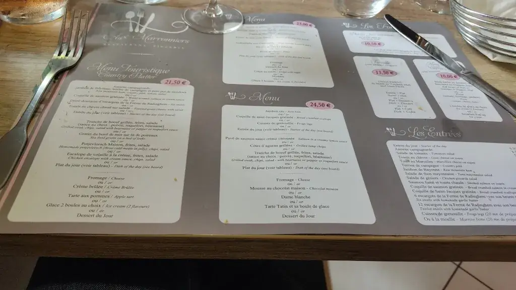 Menü_Aux Marronniers - Restaurant_Autingues_Bild_2