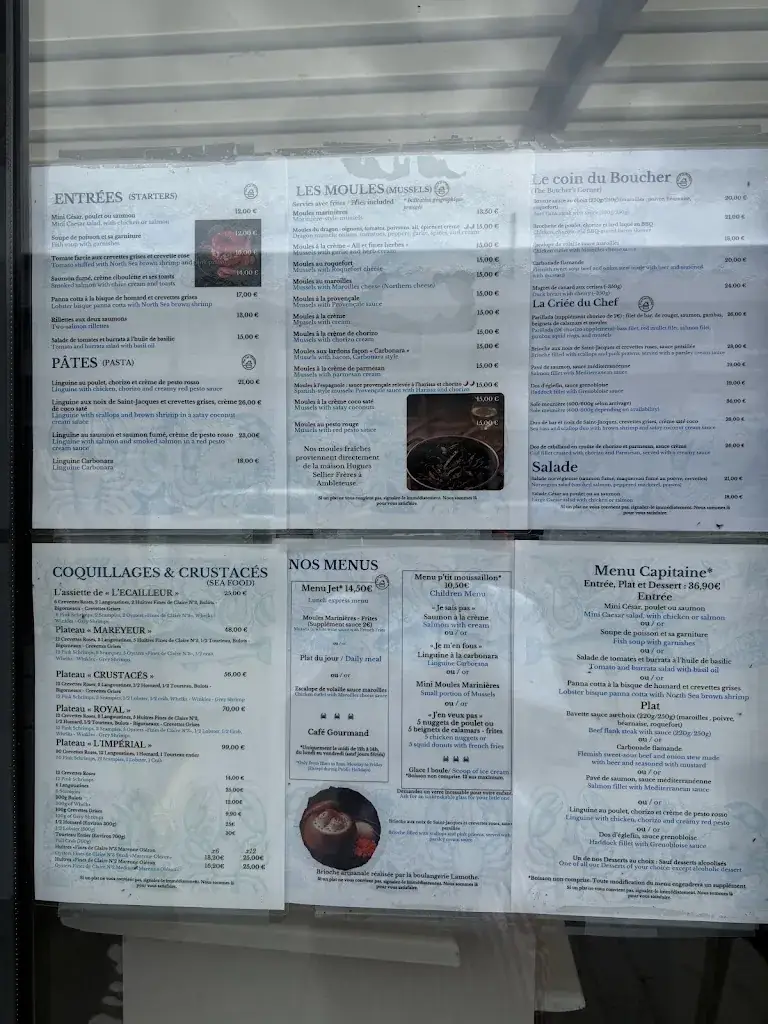 Menu_Restaurant Brasserie de la mer_Calais_image_2