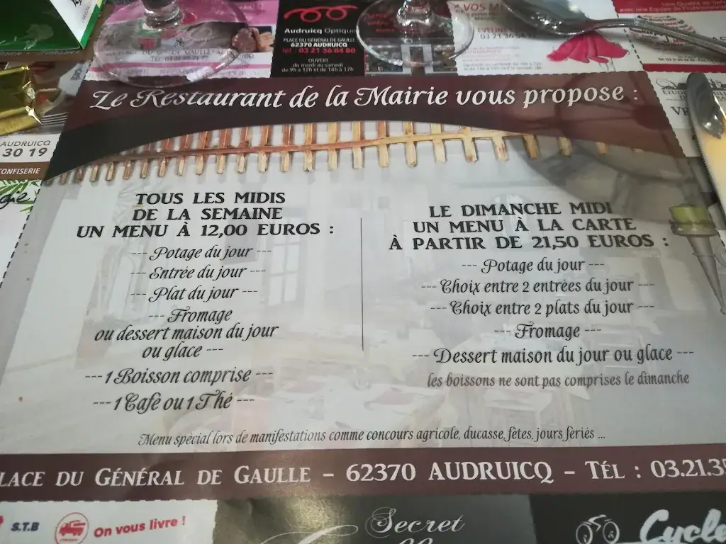 Menu_Café de la mairie_Audruicq_immagine_3