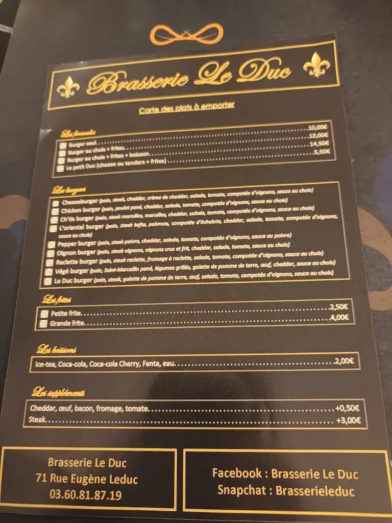 Menu_Brasserie Leduc Restaurant Laon_Laon_image_3