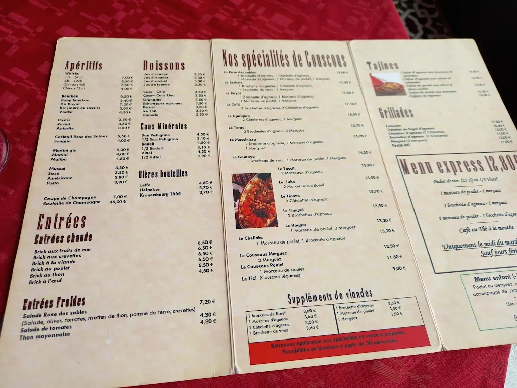 Menu_La Rose Des Sables Laon_Laon_image_3