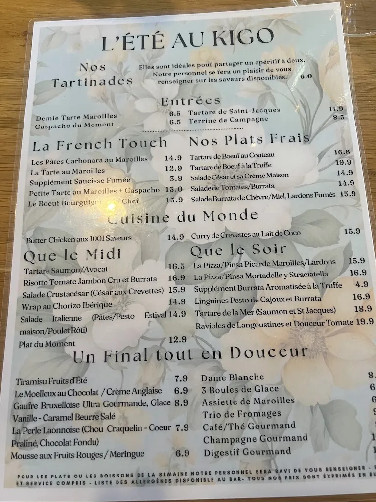 Menu_Le Kigo Laon_Laon_image_1