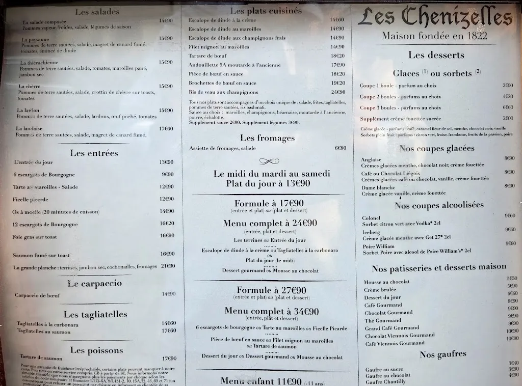 Menu_Les Chenizelles_Laon_image_1