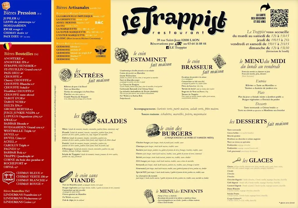 Menu_Le Trappist_Laon_image_2