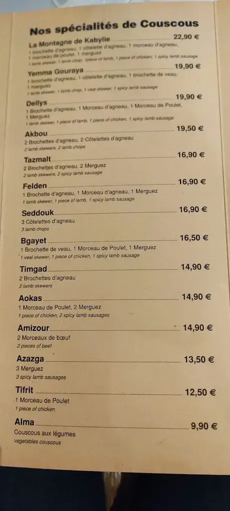 Menu_Le Soleil de Kabylie_Laon_image_4