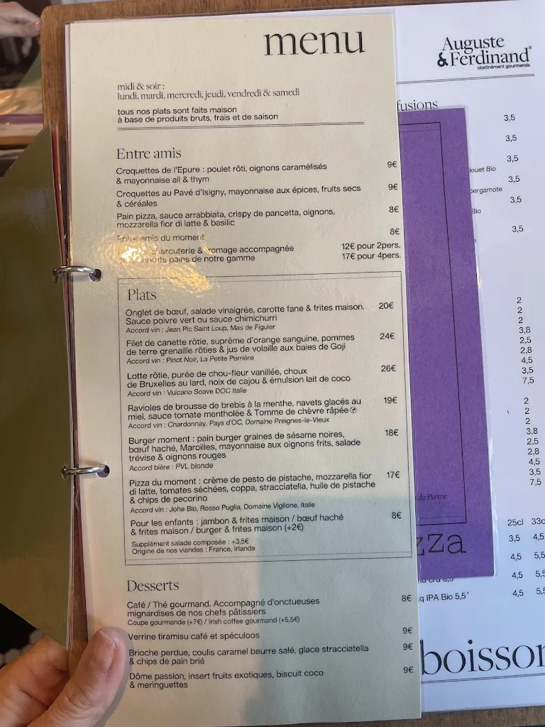 Menu_L'épure par Auguste & Ferdinand // Avelin_Avelin_image_2