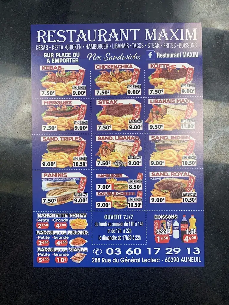 Menu_Restaurant Maxim Adem_Auneuil_image_2