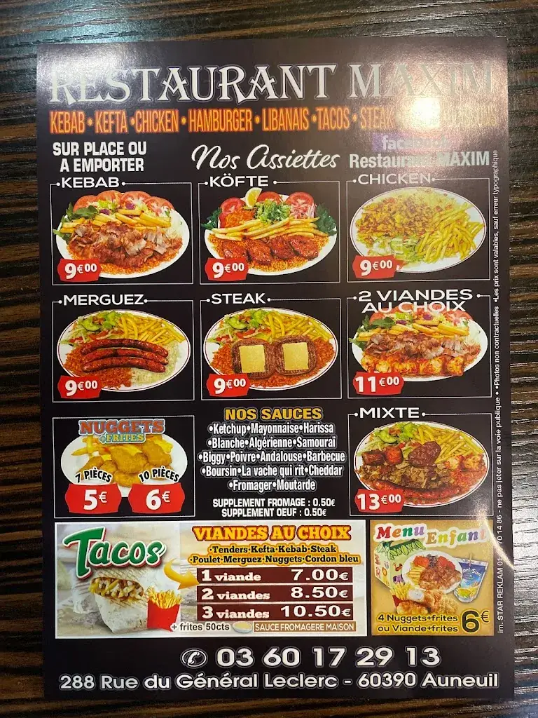 Menu_Restaurant Maxim Adem_Auneuil_image_4