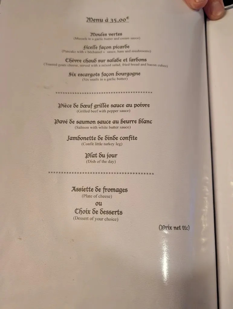 Menu_Restaurant La Garenne_Hesdin-la-Forêt_image_2