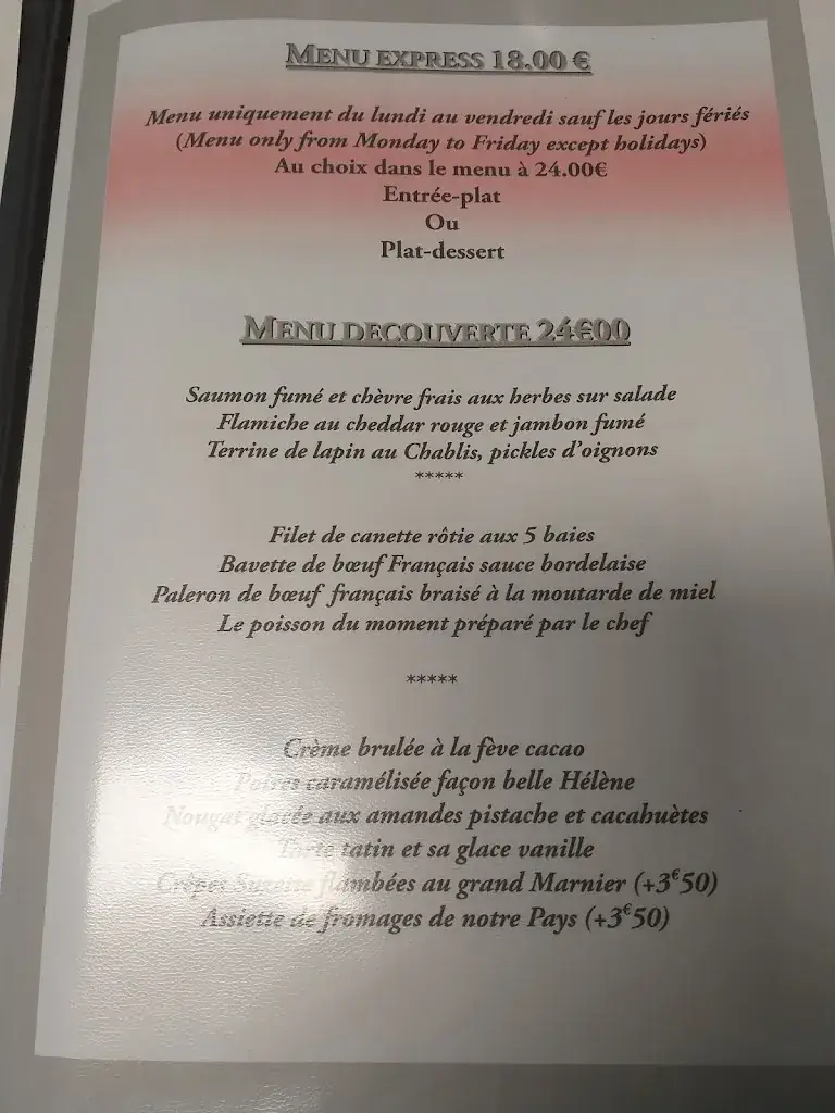 Menu_Restaurant la Breteche_Hesdin-la-Forêt_immagine_2