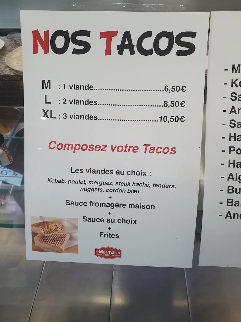 Menu_Le Marmaris_Auxi-le-Château_immagine_2