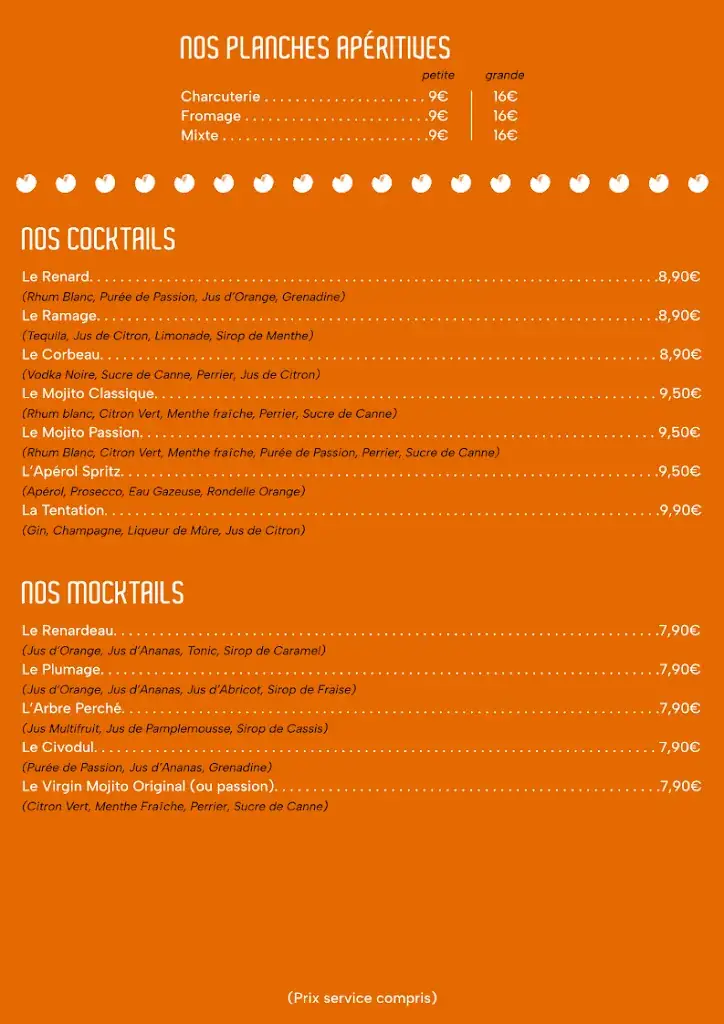 Menu_La Tentation du Renard_Armentières_image_2