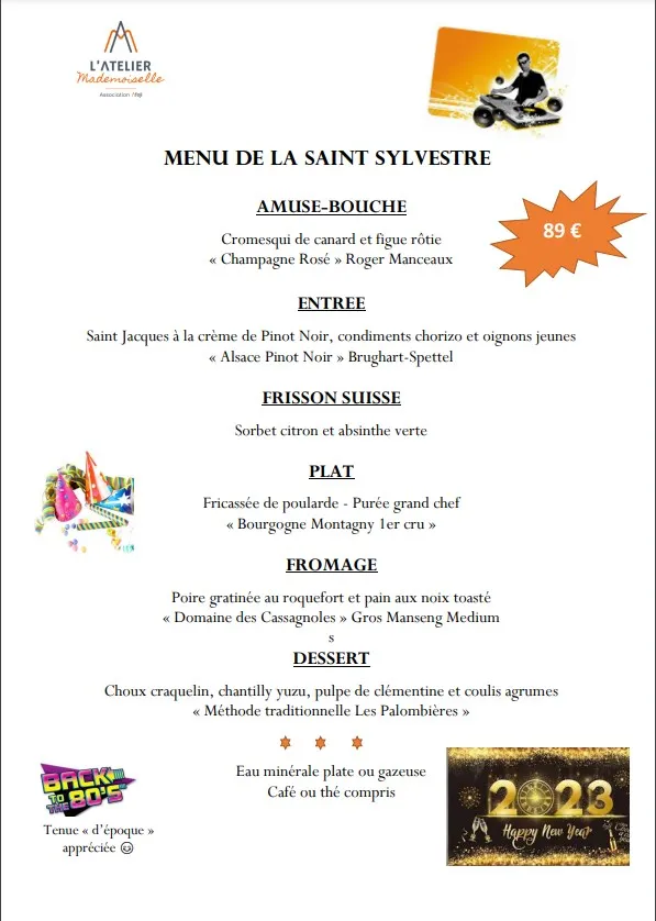 Menu_L'Atelier Mademoiselle_Armentières_image_1