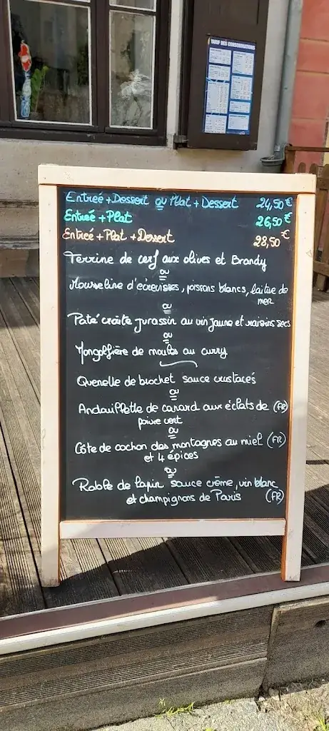 Menu_Auberge du Chapeau Rouge_l'Abbaye_image_4