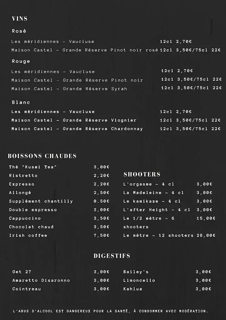 Menu_Au coin des copains_Armentières_imagen_1