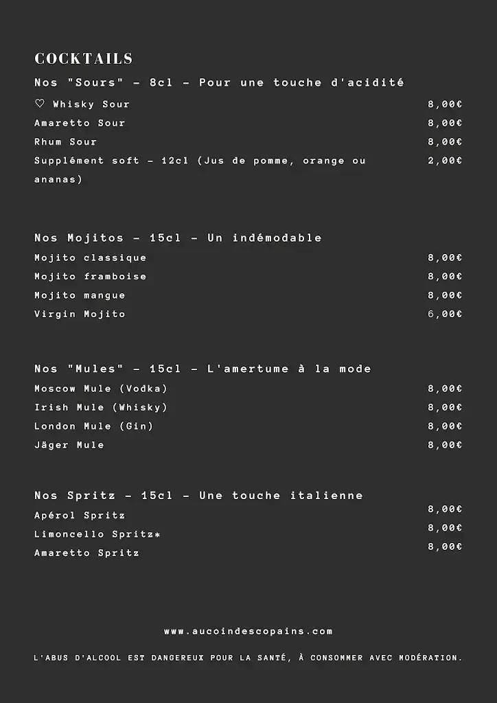 Menu_Au coin des copains_Armentières_imagen_4