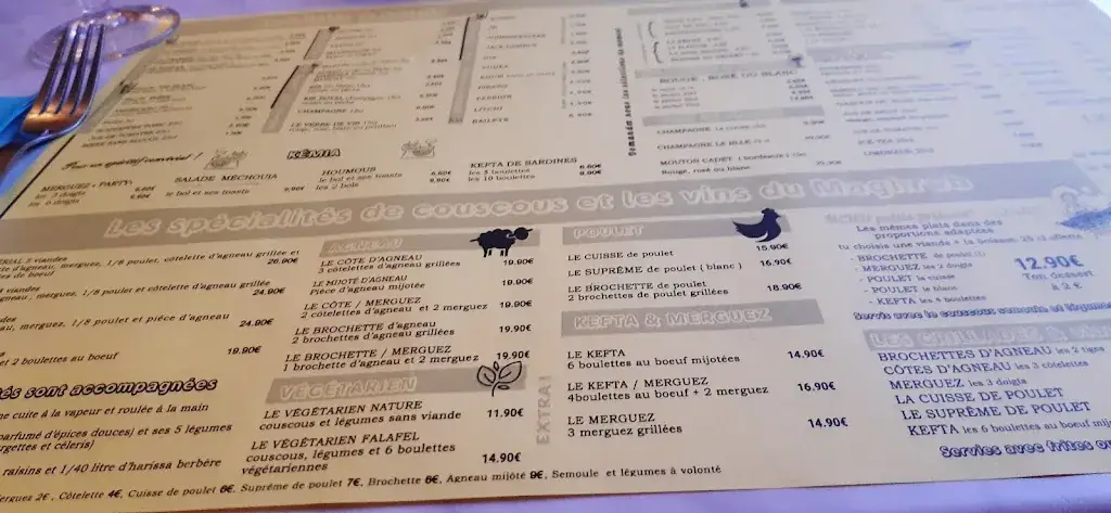 Menu_Le Roi du Couscous_Armentières_image_3