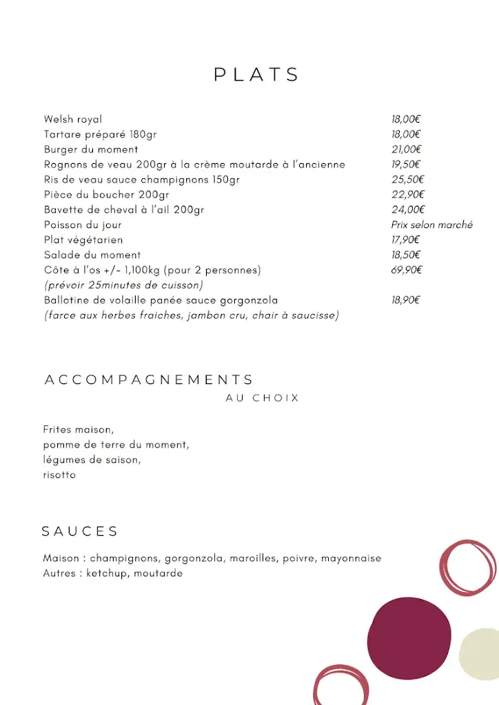 Menu_Restaurant Le Wez_Chapelle-d'Armentières_image_1