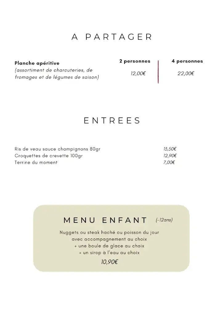 Menu_Restaurant Le Wez_Chapelle-d'Armentières_image_3
