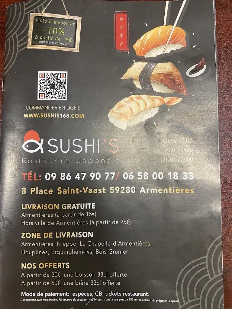 Menu_sushi's_Armentières_image_2