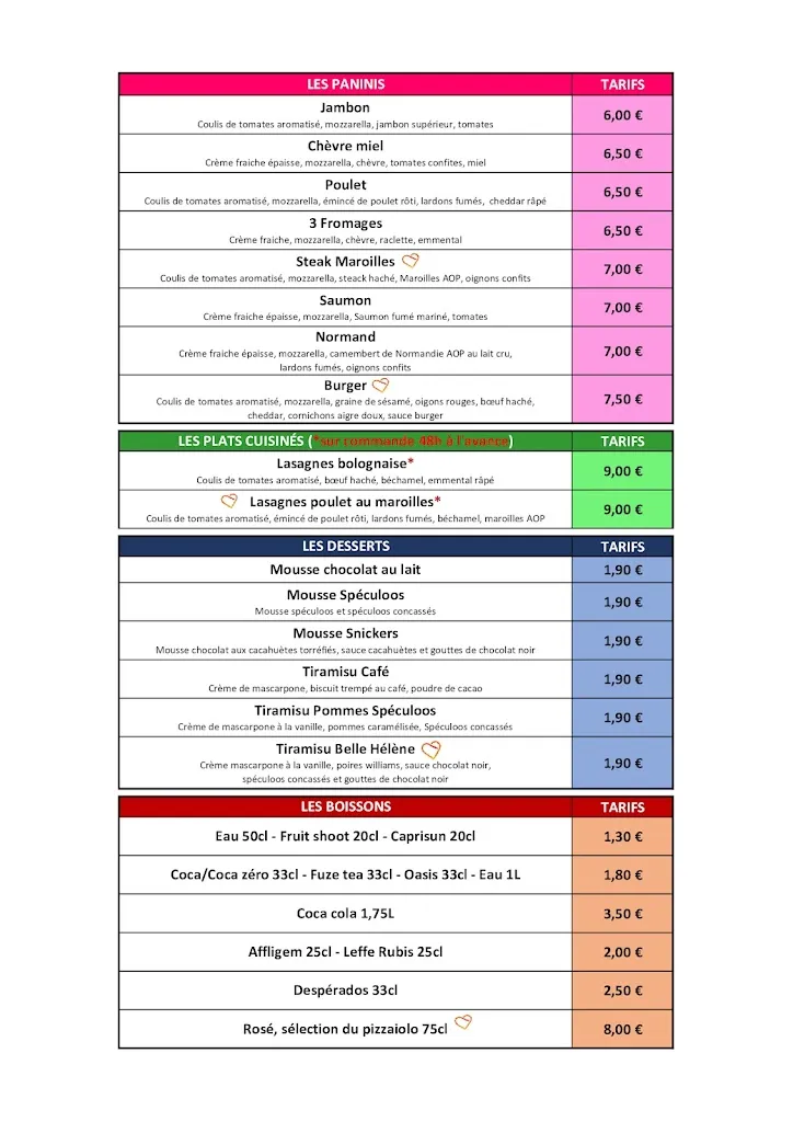 Menu_La Ch'tizzéria_Avesnes-les-Aubert_imagen_2