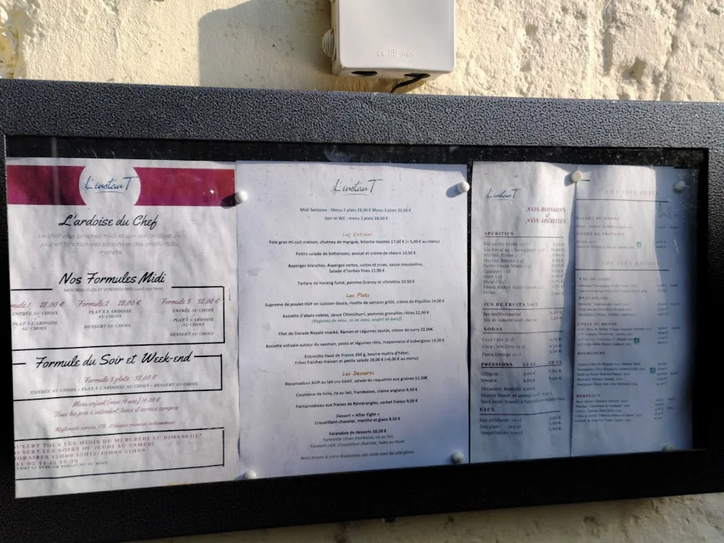 Menu_Restaurant L'Instan T_Bresles_image_3