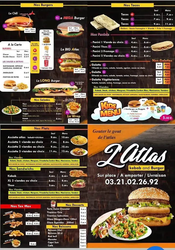 Menu_L'Atlas Restaurant_Auchel_image_1