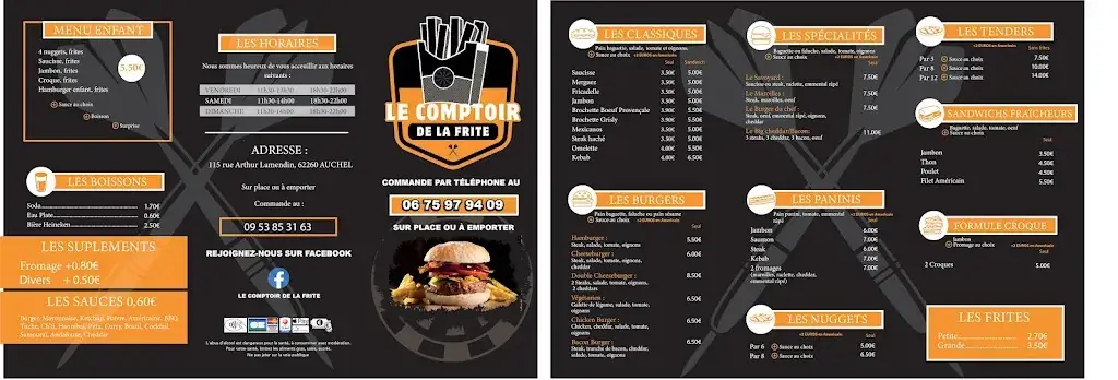 Menu_Le comptoir de la frite_Auchel_image_1