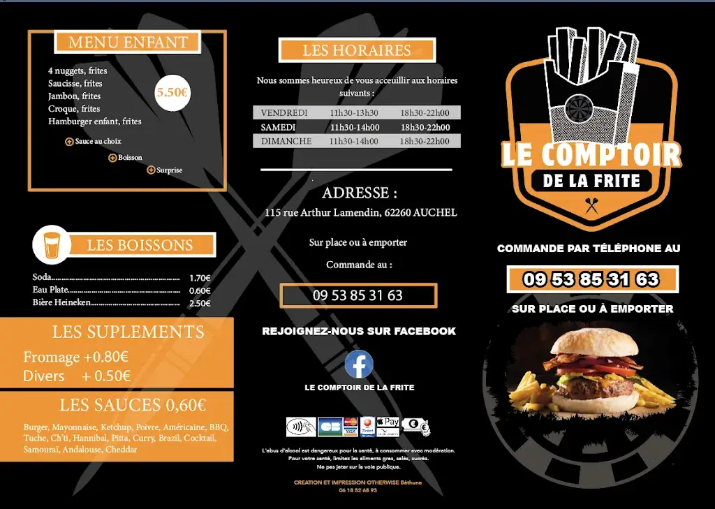 Menu_Le comptoir de la frite_Auchel_image_3