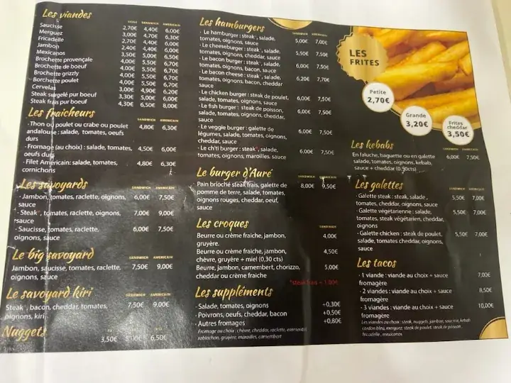 Menu_La Guillotine French fries_Cauchy-à-la-Tour_image_3