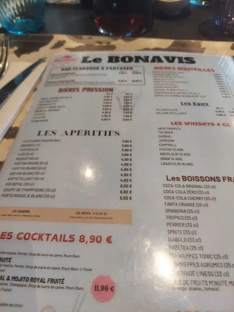 Menu_Restaurant Le Bonavis_Valenciennes_imagen_1