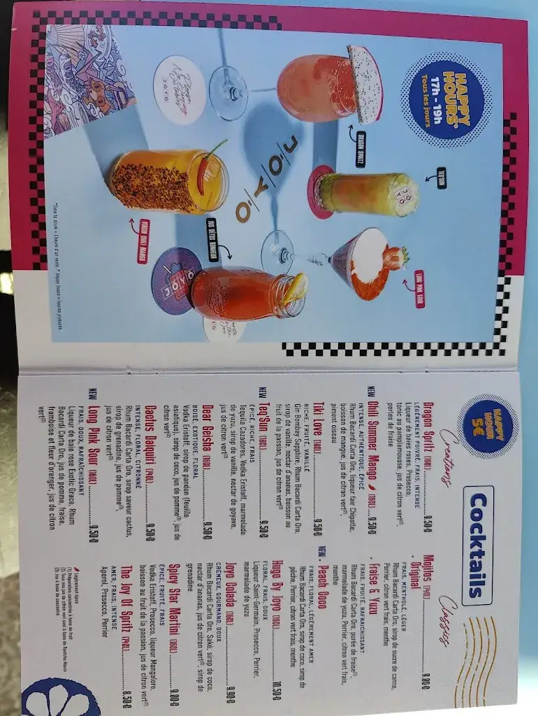 Menu_Jōyō - Azian Pub_Valenciennes_image_1