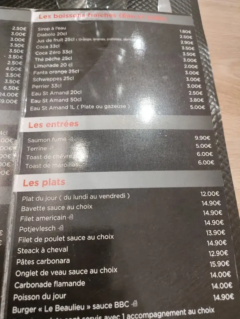 Menü_Le Beaulieu_Valenciennes_Bild_1