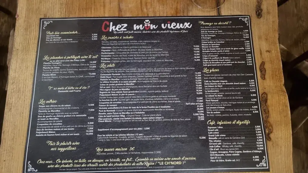 Menu_Chez Mon Vieux_Valenciennes_image_2