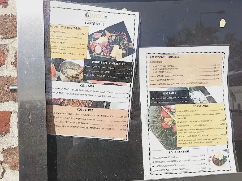 Menu_Quai 70_Valenciennes_image_1