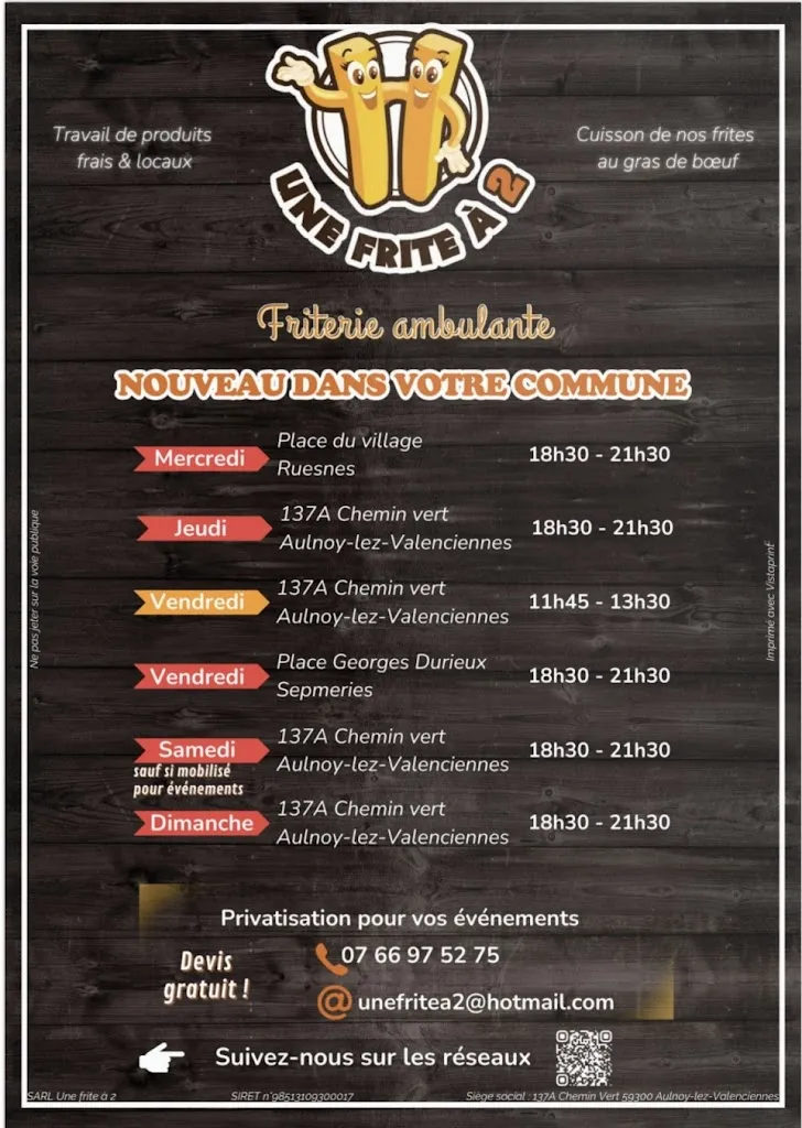 Menu_Une frite à 2_Aulnoy-lez-Valenciennes_image_2