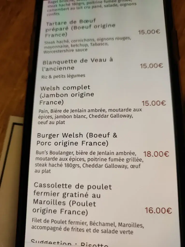 Menu_Le Bistrot de Charles_Valenciennes_image_4
