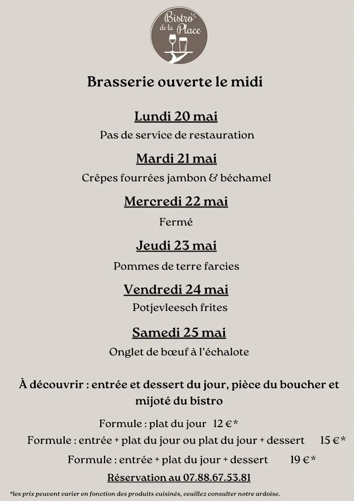 Menu_Bistro de la Place_Beaurains_image_2