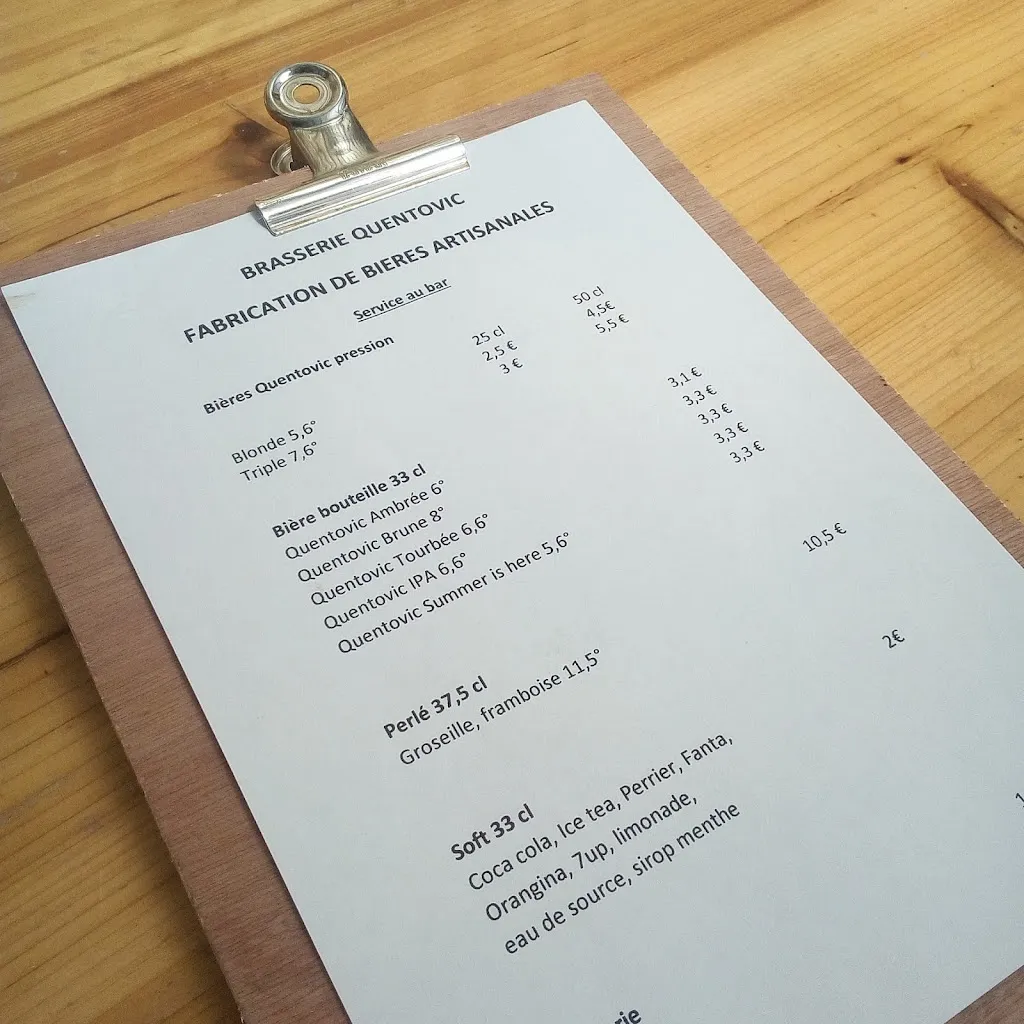 Menu_Brasserie Quentovic & TapRoom_Beaurainville_image_2